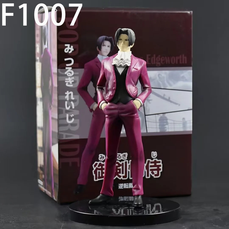 Ace Attorney Miles Edgeworth Statue Action Figure Collection Premium Anime Model Toy Fans Collectors Decoration