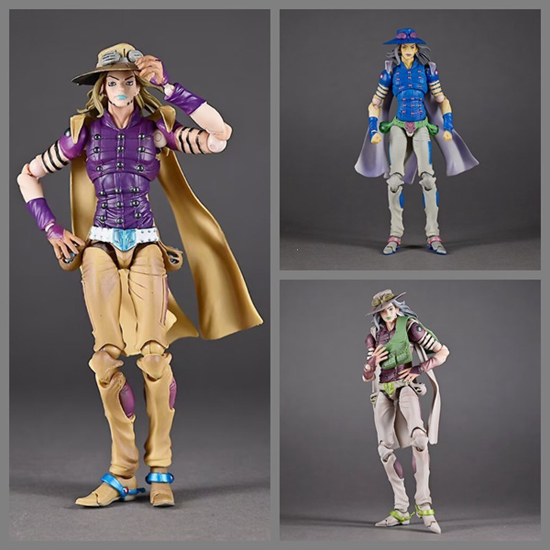 JoJo's Bizarre Adventure Gyro Zeppeli Funny Valentine Crazy Diamond Statue Action Figure Collection Premium Anime Model Toy Fans