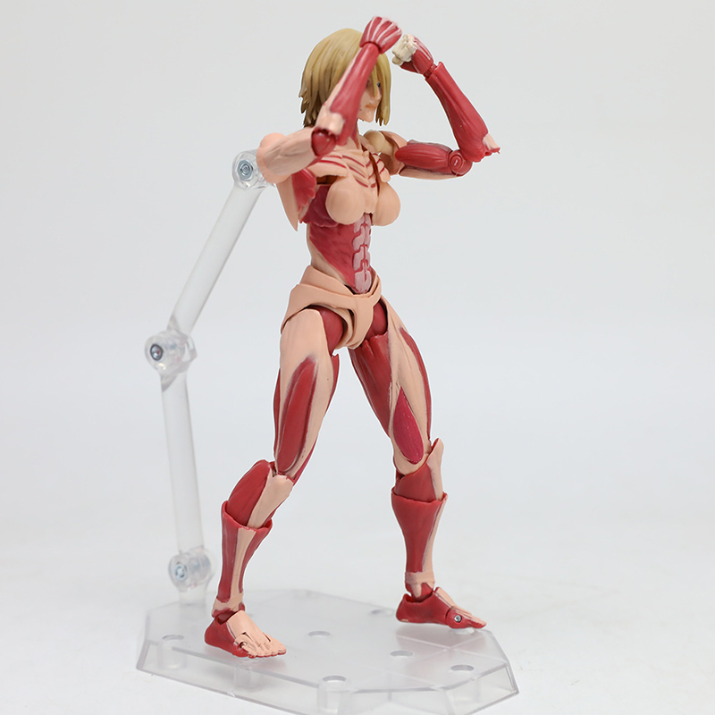 Attack on Titan Female Titan Eren Yeager Levi Ackerman Statue Action Figure Collection Premium Anime Model Toy Fans Collectors Decoration