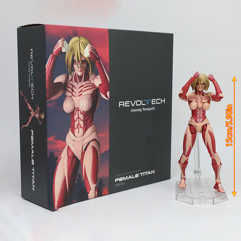 Attack on Titan Female Titan Eren Yeager Levi Ackerman Statue Action Figure Collection Premium Anime Model Toy Fans Collectors Decoration