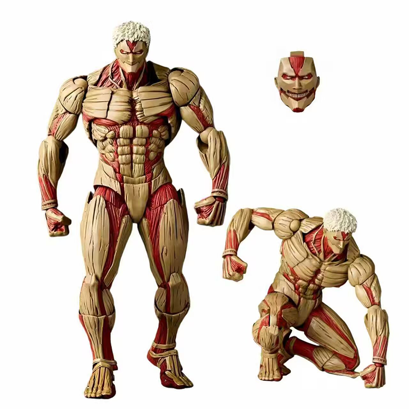 Attack on Titan Female Titan Eren Yeager Levi Ackerman Statue Action Figure Collection Premium Anime Model Toy Fans Collectors Decoration