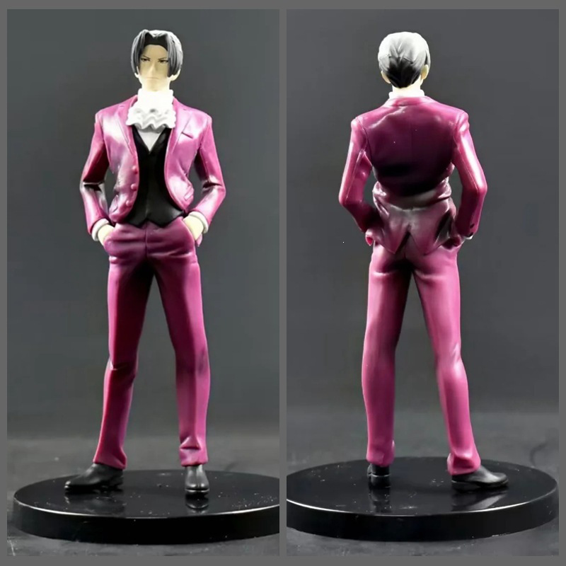 Ace Attorney Miles Edgeworth Statue Action Figure Collection Premium Anime Model Toy Fans Collectors Decoration