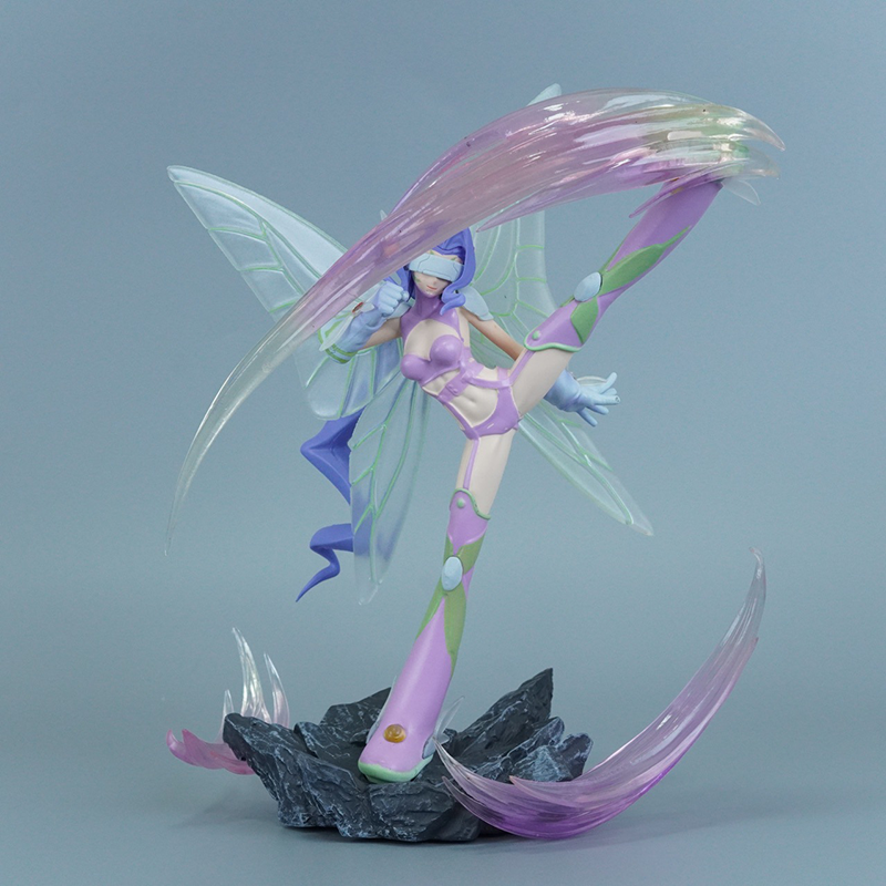 Digimon Agunimon Lobomon Fairymon Statue Action Figure Collection Premium Anime Model Toy Fans Collectors Decoration