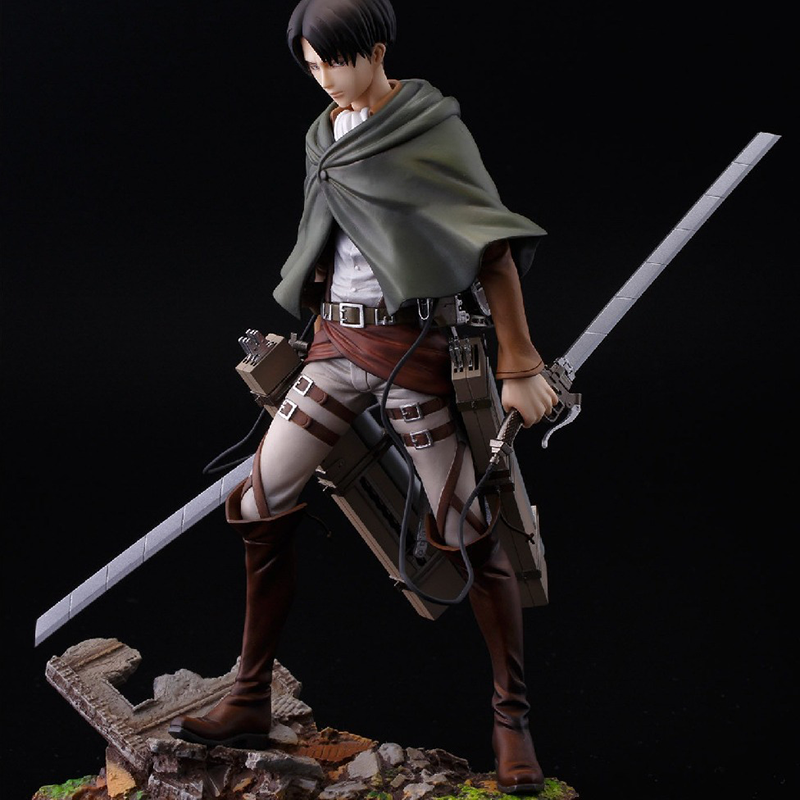 Attack on Titan Levi Ackerman Statue Action Figure Collection Premium Anime Model Toy Fans Collectors Decoration