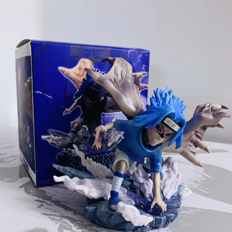 Naruto Shippuden Sasuke Uchiha Rin Nohara Statue Action Figure Collection Premium Anime Model Toy Fans Collectors Decoration