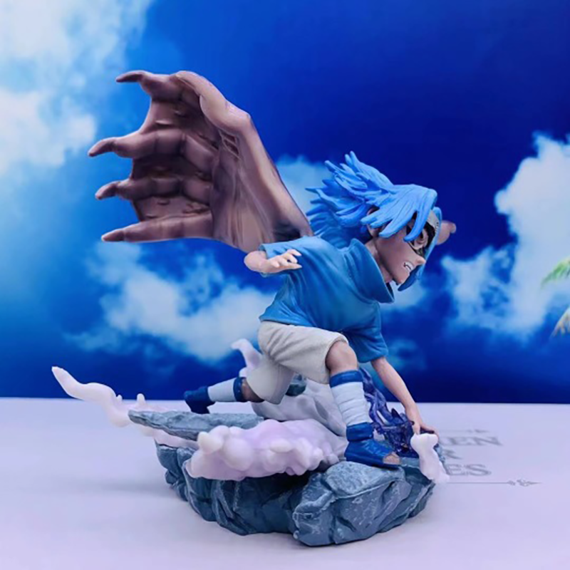 Naruto Shippuden Sasuke Uchiha Rin Nohara Statue Action Figure Collection Premium Anime Model Toy Fans Collectors Decoration