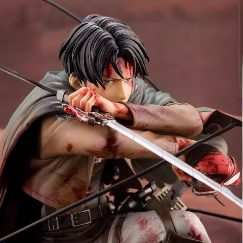 Attack on Titan Levi Ackerman Statue Action Figure Collection Premium Anime Model Toy Fans Collectors Decoration
