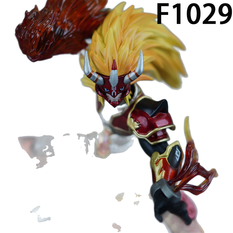 Digimon Agunimon Lobomon Fairymon Statue Action Figure Collection Premium Anime Model Toy Fans Collectors Decoration