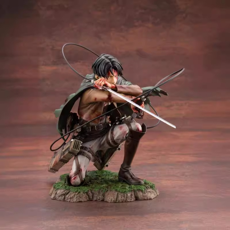 Attack on Titan Levi Ackerman Statue Action Figure Collection Premium Anime Model Toy Fans Collectors Decoration