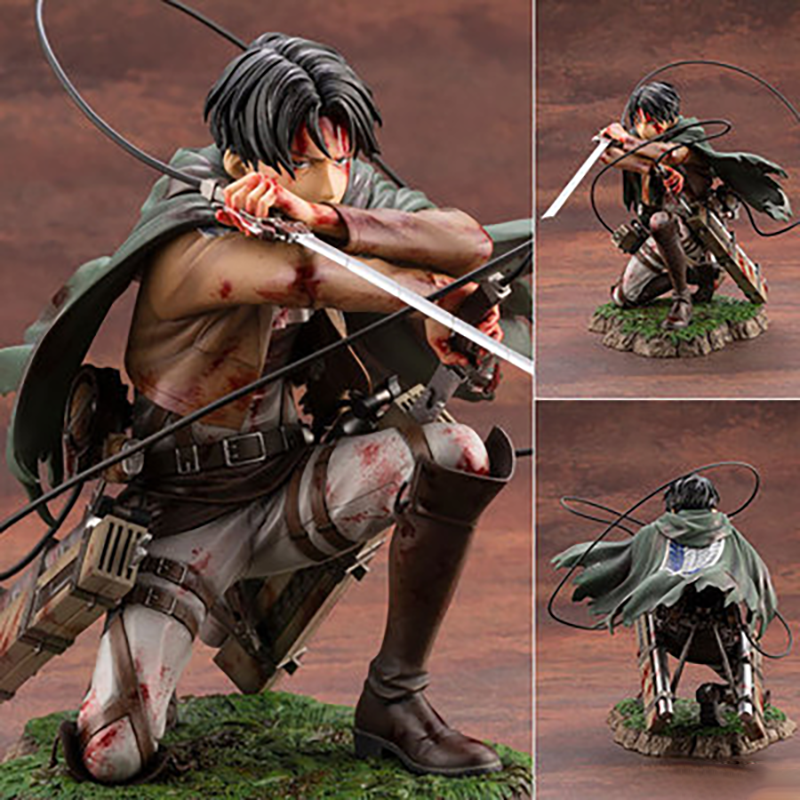 Attack on Titan Levi Ackerman Statue Action Figure Collection Premium Anime Model Toy Fans Collectors Decoration