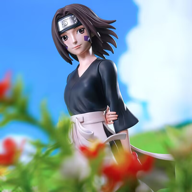 Naruto Shippuden Sasuke Uchiha Rin Nohara Statue Action Figure Collection Premium Anime Model Toy Fans Collectors Decoration