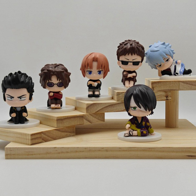 Gintama Character Statue Action Figure Collection Premium Anime Model Toy Fans Collectors Decoration Six Piece Set