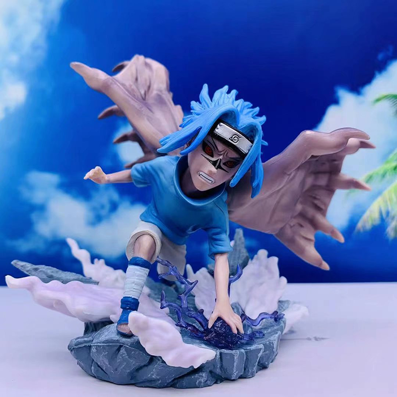 Naruto Shippuden Sasuke Uchiha Rin Nohara Statue Action Figure Collection Premium Anime Model Toy Fans Collectors Decoration