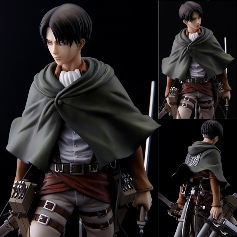 Attack on Titan Levi Ackerman Statue Action Figure Collection Premium Anime Model Toy Fans Collectors Decoration
