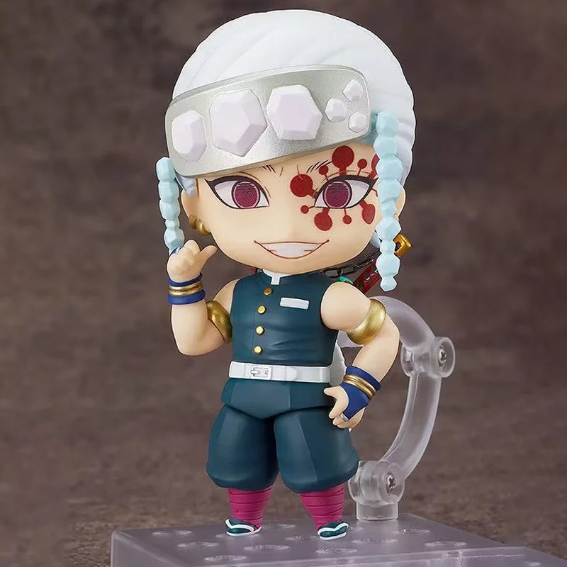 Demon Slayer Tengen Uzui Shinobu Kocho Chibi Statue Action Figure Collection Premium Anime Model Toy Fans Collectors Decoration