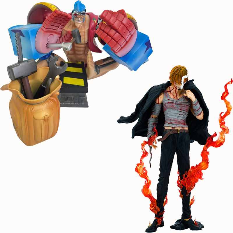 One Piece Sanji Franky Statue Action Figure Collection Premium Anime Model Toy Fans Collectors Decoration