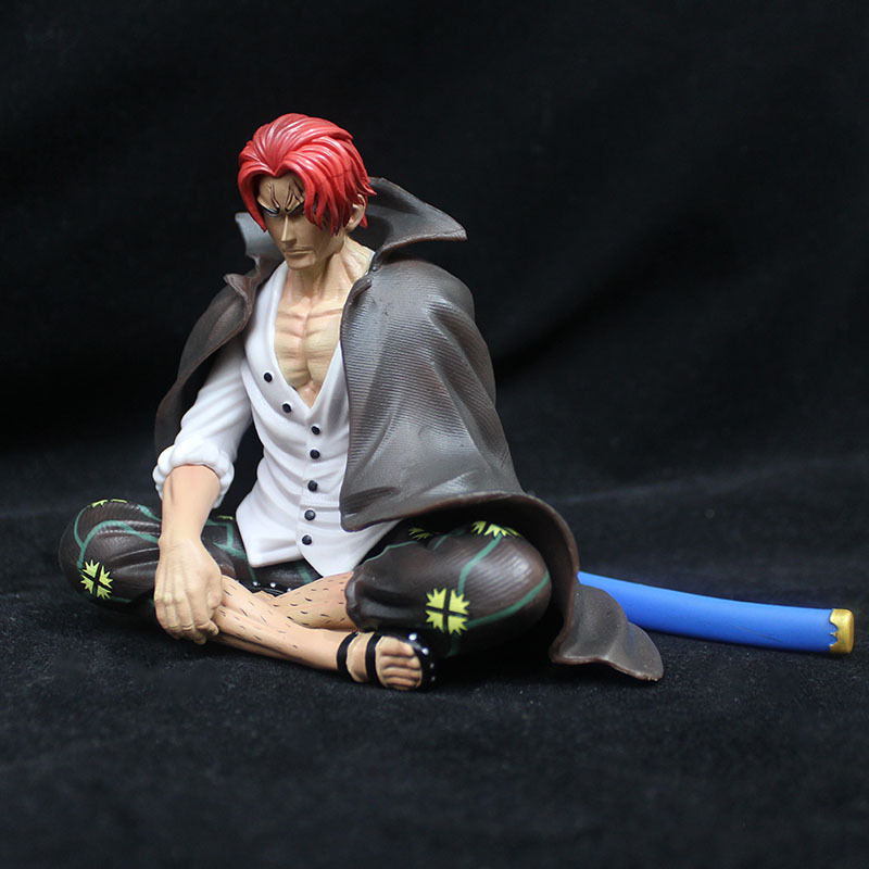 One Piece Dracule Mihawk Shanks Statue Action Figure Collection Premium Anime Model Toy Fans Collectors Decoration