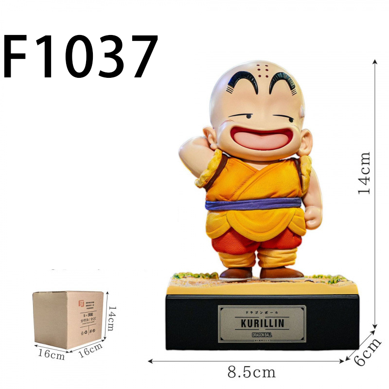 Dragon Ball Kid Goku Kid Krillin Statue Action Figure Collection Premium Anime Model Toy Fans Collectors Decoration