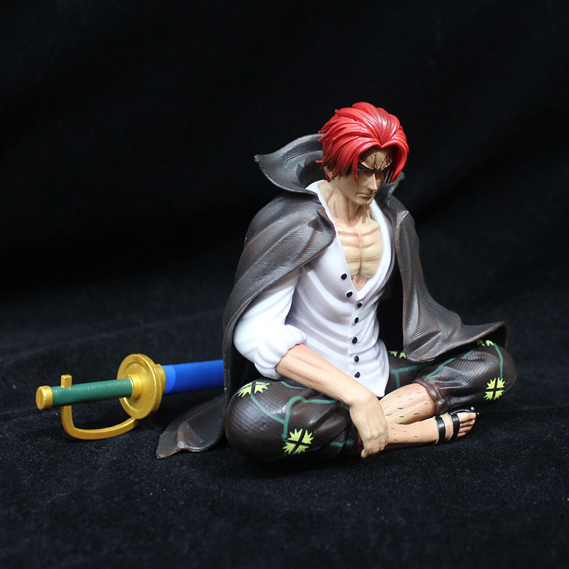 One Piece Dracule Mihawk Shanks Statue Action Figure Collection Premium Anime Model Toy Fans Collectors Decoration