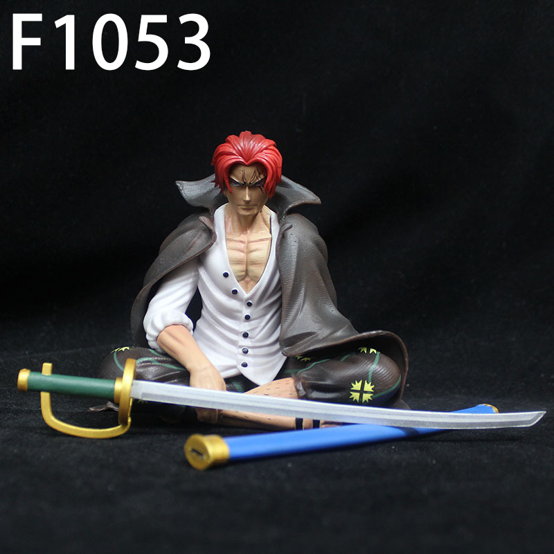 One Piece Dracule Mihawk Shanks Statue Action Figure Collection Premium Anime Model Toy Fans Collectors Decoration