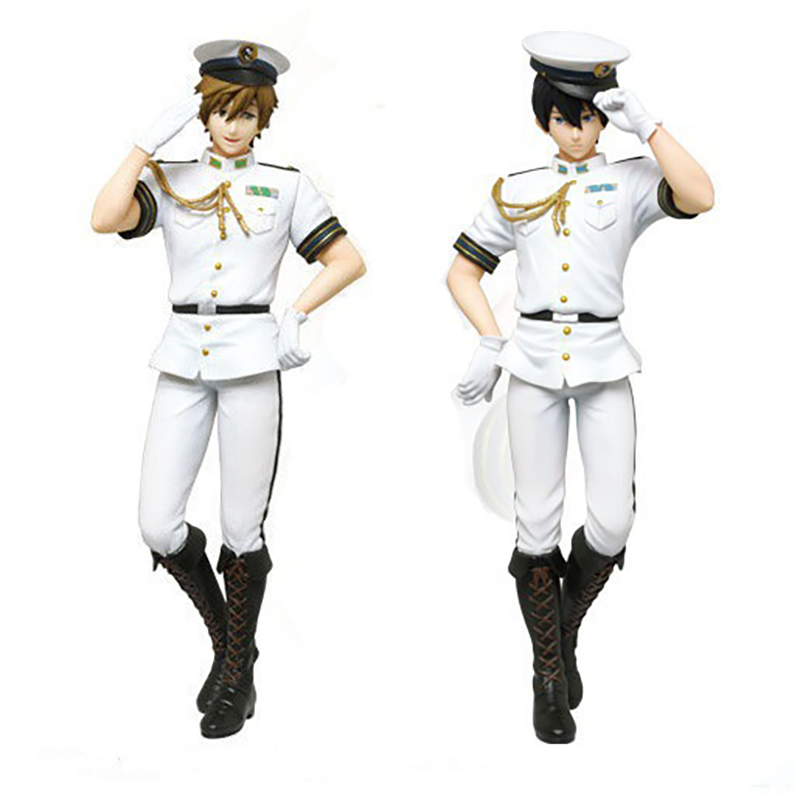 Free Eternal Summer Haruka Nanase Makoto Tachibana Statue Action Figure Collection Premium Anime Model Toy Fans Decoration