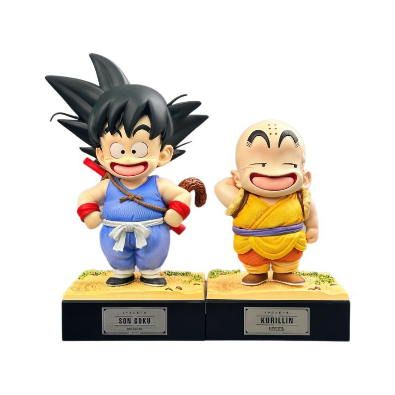 Dragon Ball Kid Goku Kid Krillin Statue Action Figure Collection Premium Anime Model Toy Fans Collectors Decoration