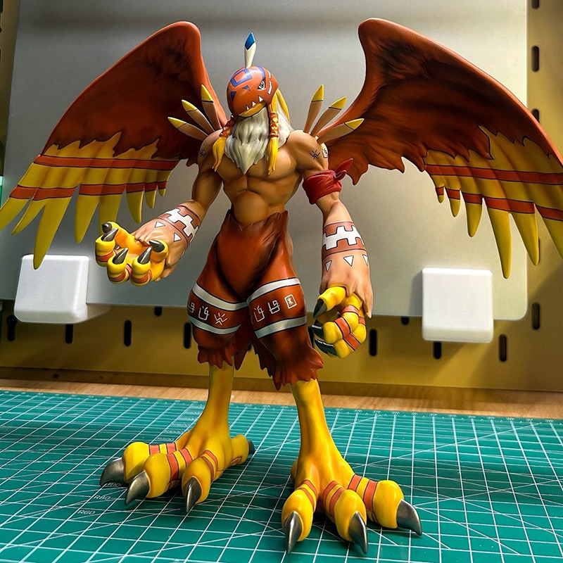 Digimon Garudamon Omegamon Statue Action Figure Collection Premium Anime Model Toy Fans Collectors Decoration