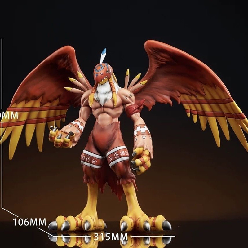 Digimon Garudamon Omegamon Statue Action Figure Collection Premium Anime Model Toy Fans Collectors Decoration