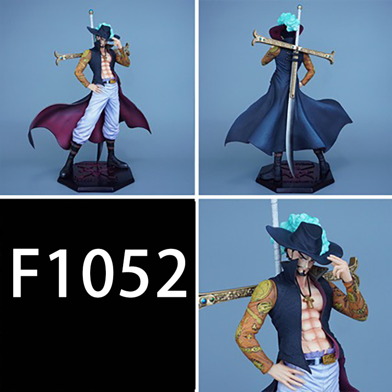 One Piece Dracule Mihawk Shanks Statue Action Figure Collection Premium Anime Model Toy Fans Collectors Decoration