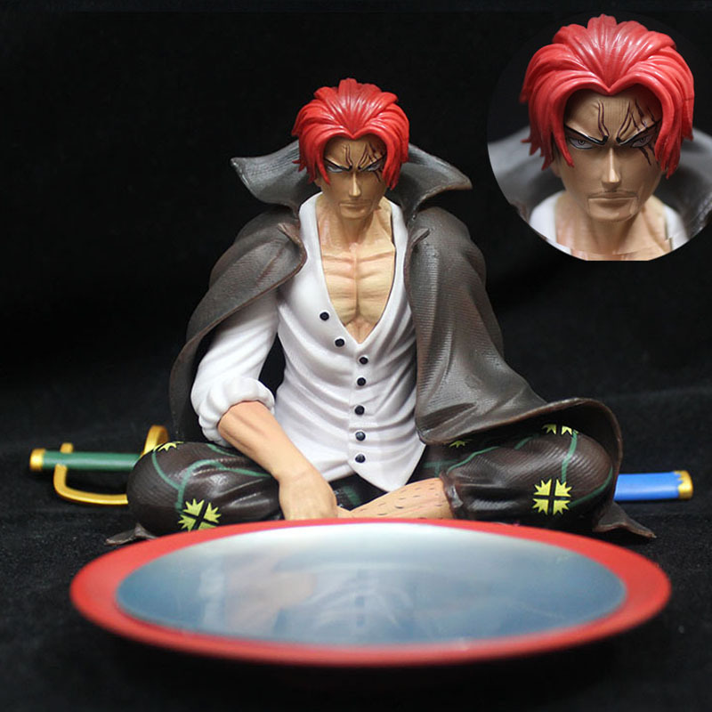 One Piece Dracule Mihawk Shanks Statue Action Figure Collection Premium Anime Model Toy Fans Collectors Decoration