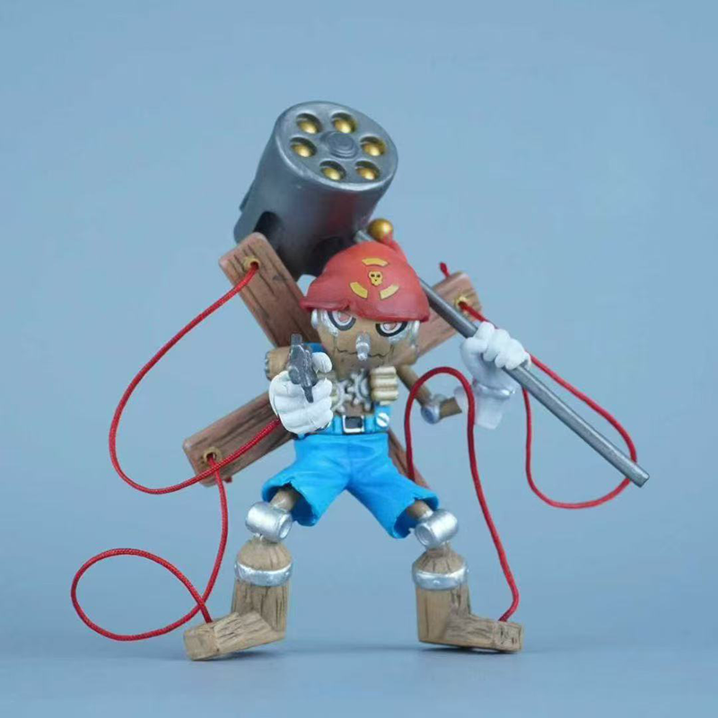 Digimon MetalGarurumon Pinocchimon Statue Action Figure Collection Premium Anime Model Toy Fans Collectors Decoration