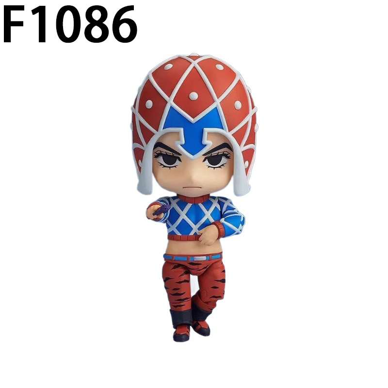 JoJo's Bizarre Adventure Kars Bruno Bucciarati Guido Mista Chibi Statue Action Figure Collection Premium Anime Model Toy Fans