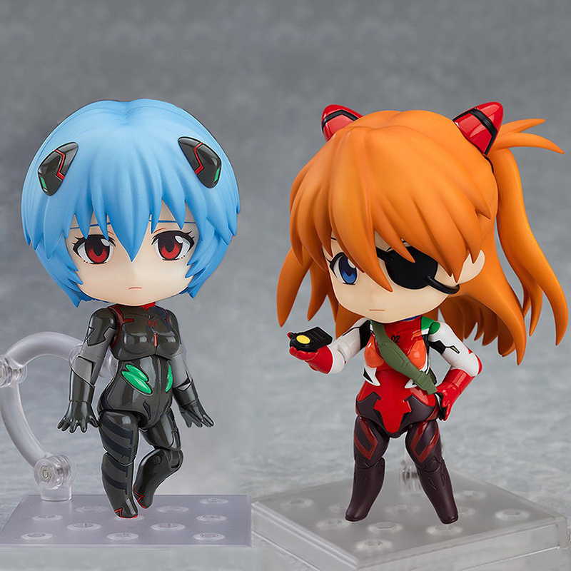 Neon Genesis Evangelion Asuka Langley Rei Ayanami Statue Action Figure Collection Premium Anime Model Toy Fans Collectors Decoration