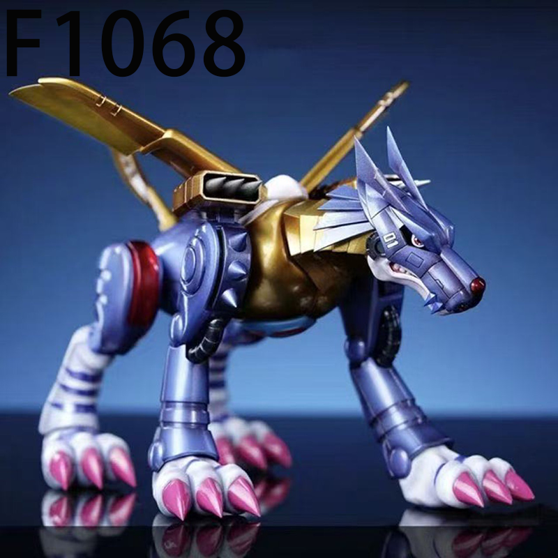 Digimon MetalGarurumon Pinocchimon Statue Action Figure Collection Premium Anime Model Toy Fans Collectors Decoration