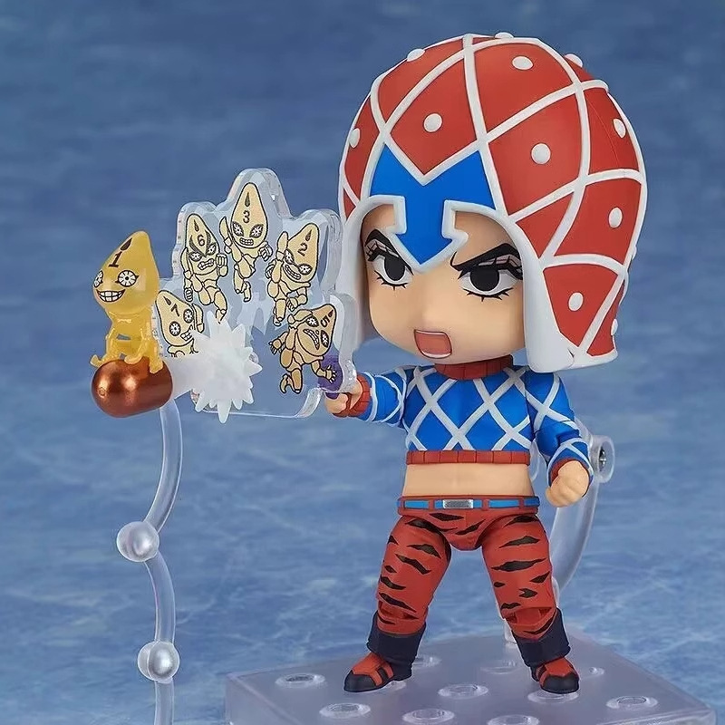 JoJo's Bizarre Adventure Kars Bruno Bucciarati Guido Mista Chibi Statue Action Figure Collection Premium Anime Model Toy Fans