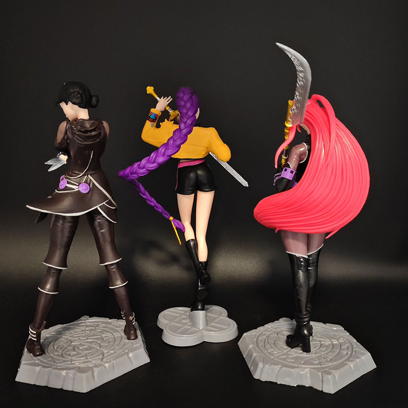 KPop Demon Hunters Rumi Zoey Mira Statue Action Figure Collection Premium Anime Model Toy Fans Collectors Decoration