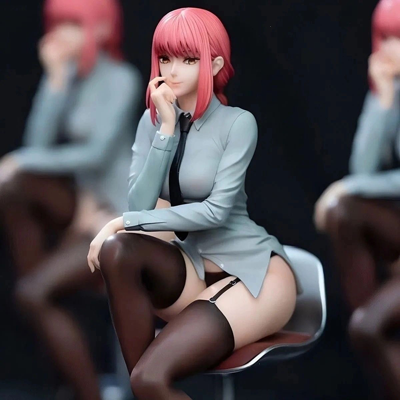 Chainsaw Man Reze Makima Statue Action Figure Collection Premium Anime Model Toy Fans Collectors Decoration