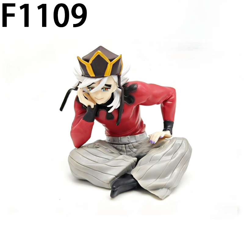 Demon Slayer Doma Akaza Statue Action Figure Collection Premium Anime Model Toy Fans Collectors Decoration ﻿