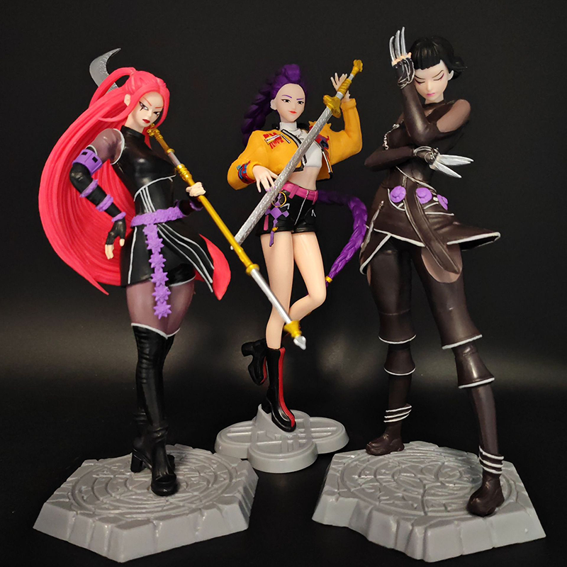 KPop Demon Hunters Rumi Zoey Mira Statue Action Figure Collection Premium Anime Model Toy Fans Collectors Decoration