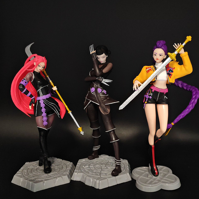 KPop Demon Hunters Rumi Zoey Mira Statue Action Figure Collection Premium Anime Model Toy Fans Collectors Decoration