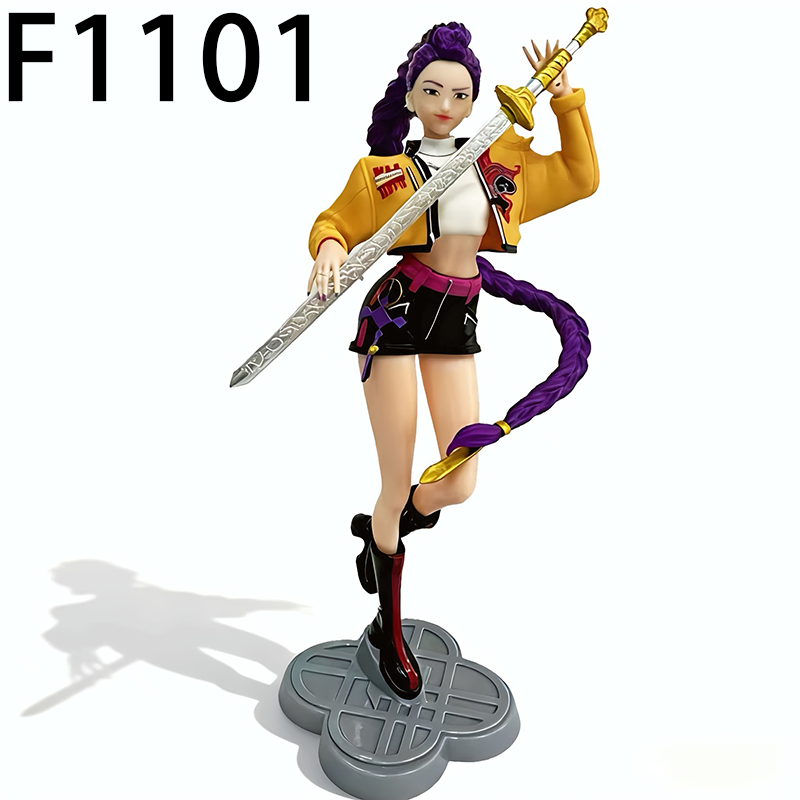 KPop Demon Hunters Rumi Zoey Mira Statue Action Figure Collection Premium Anime Model Toy Fans Collectors Decoration