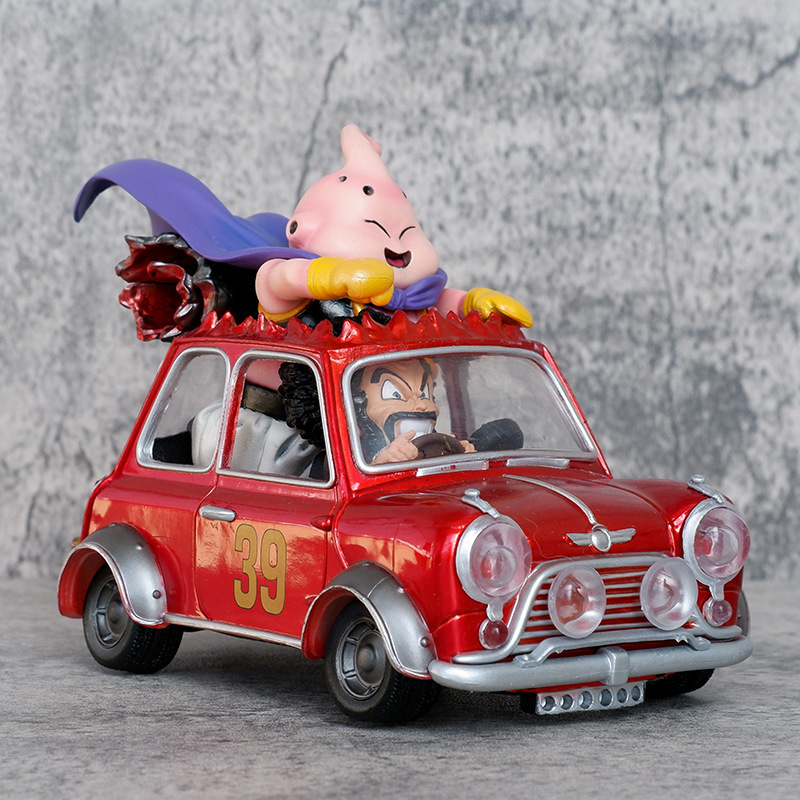 Dragon Ball Mr Satan Driving Car Majin Buu Statue Action Figure Collection Premium Anime Model Toy Fans Collectors Decoration