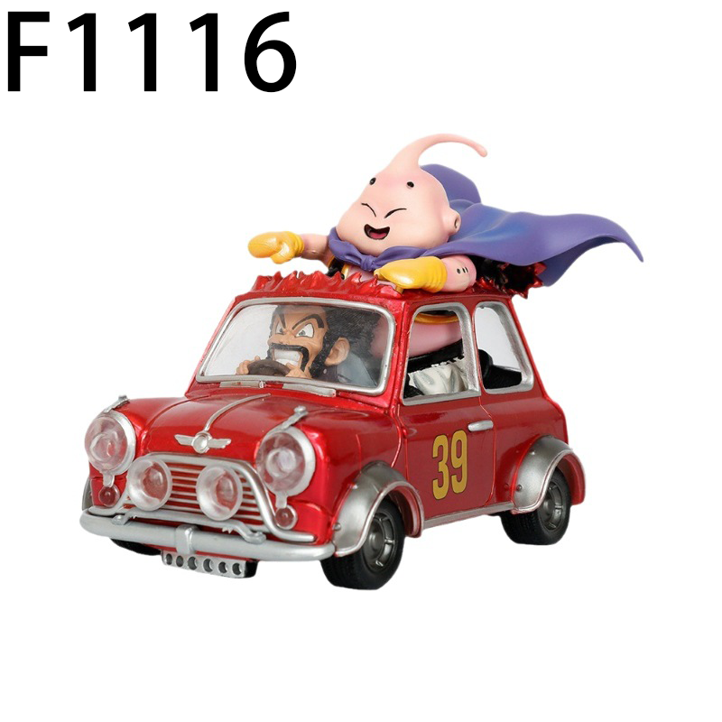 Dragon Ball Mr Satan Driving Car Majin Buu Statue Action Figure Collection Premium Anime Model Toy Fans Collectors Decoration