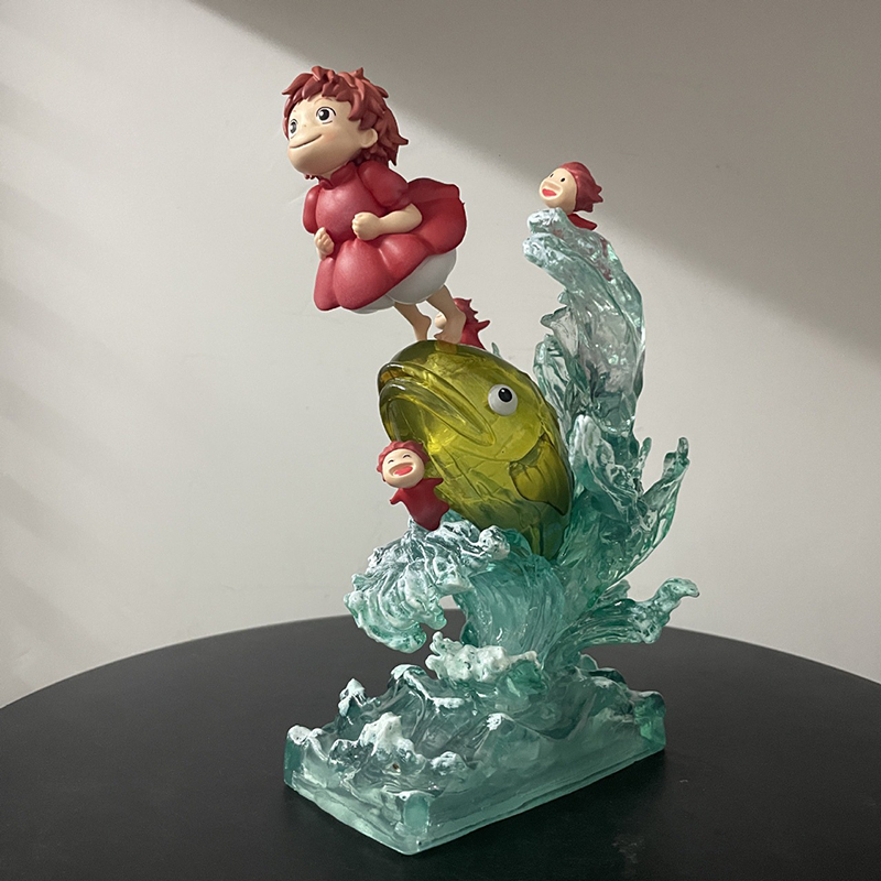 Ponyo Sosuke Statue Action Figure Collection Premium Anime Model Toy Fans Collectors Decoration