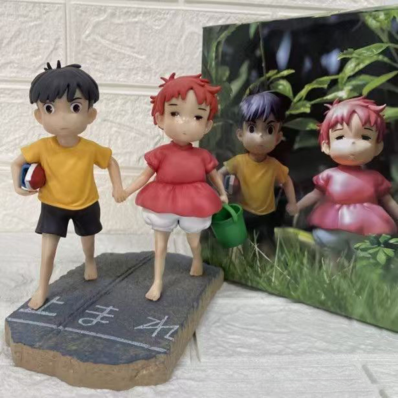 Ponyo Sosuke Statue Action Figure Collection Premium Anime Model Toy Fans Collectors Decoration