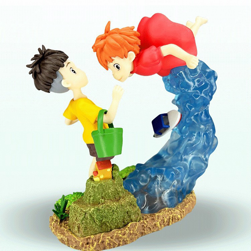 Ponyo Sosuke Statue Action Figure Collection Premium Anime Model Toy Fans Collectors Decoration