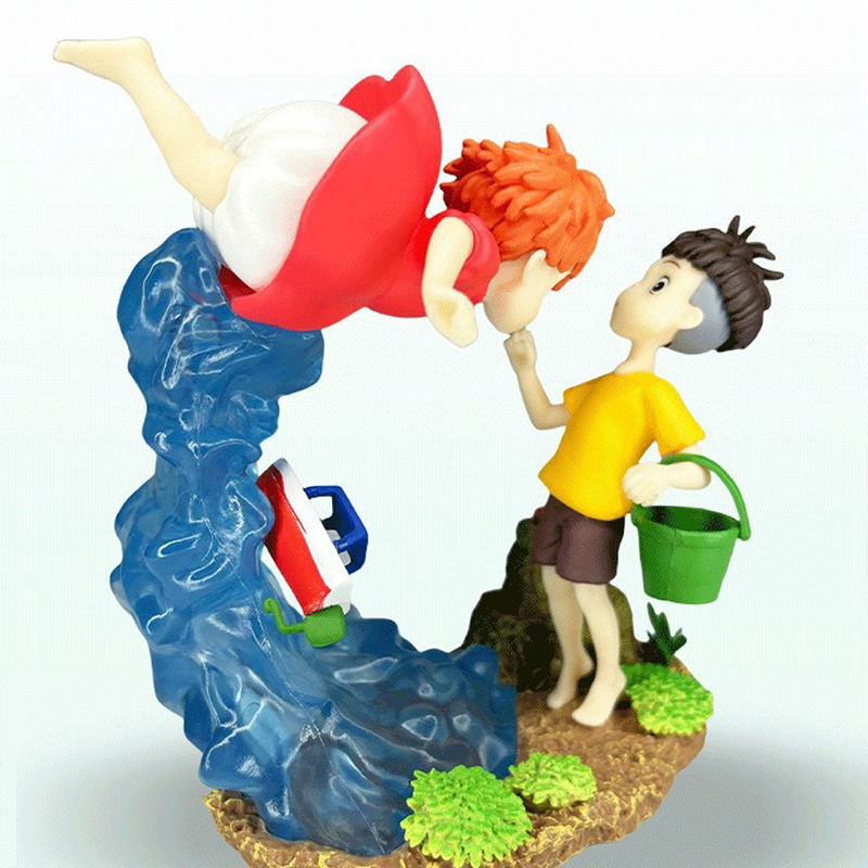 Ponyo Sosuke Statue Action Figure Collection Premium Anime Model Toy Fans Collectors Decoration