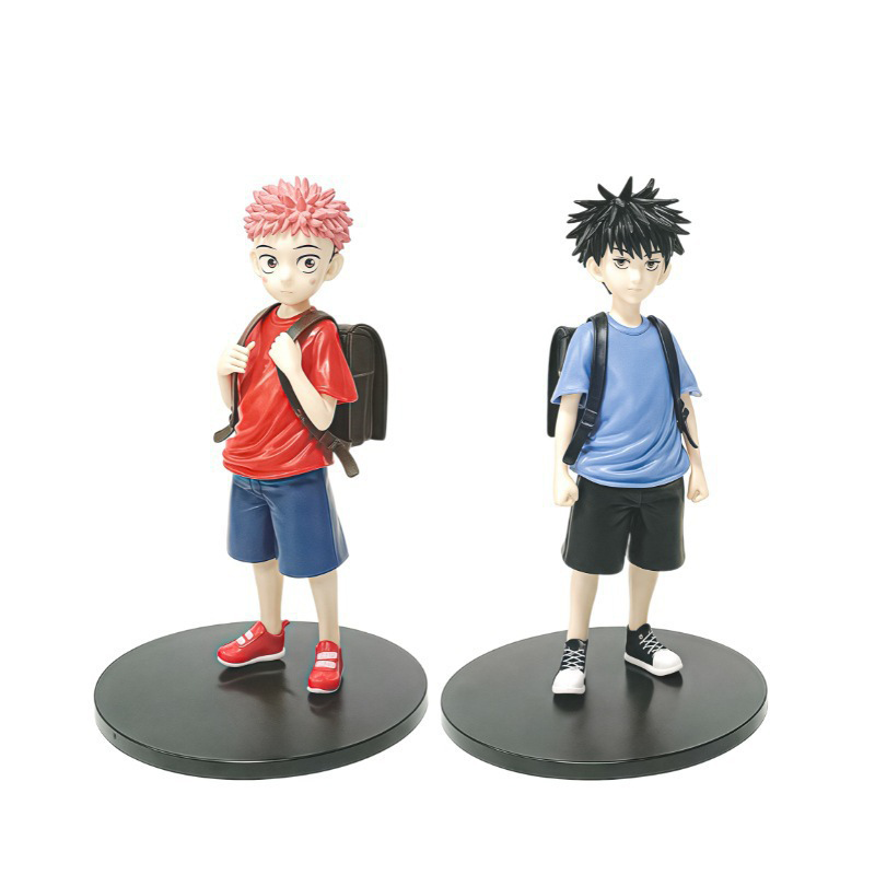 Jujutsu Kaisen Childhood Megumi Fushiguro Yuji Itadori Statue Action Figure Collection Premium Anime Model Toy Fans Collectors Decoration