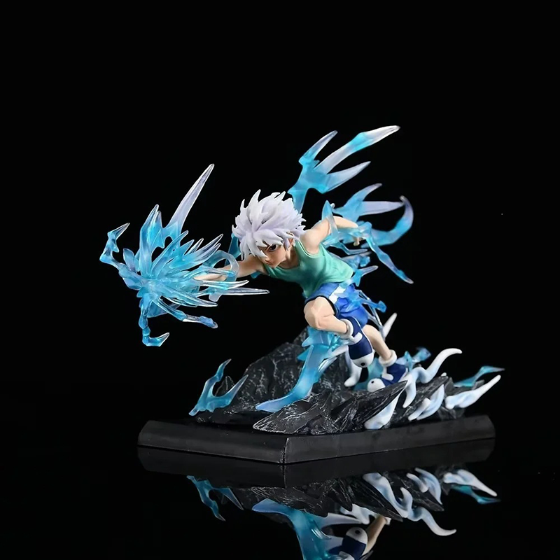 Hunter x Hunter Killua Zoldyck Gon Freecss Statue Action Figure Collection Premium Anime Model Toy Fans Collectors Decoration