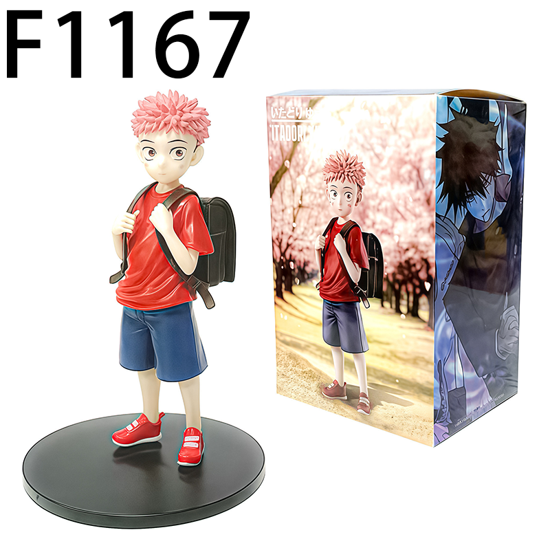 Jujutsu Kaisen Childhood Megumi Fushiguro Yuji Itadori Statue Action Figure Collection Premium Anime Model Toy Fans Collectors Decoration